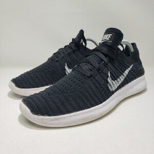 Nike Free RN Flyknit Black Running Shoes Lightweight Sneakers Mens 10